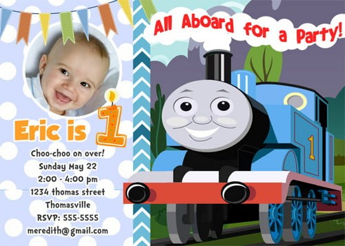 Free Thomas The Train Birthday Party Invitation To Print