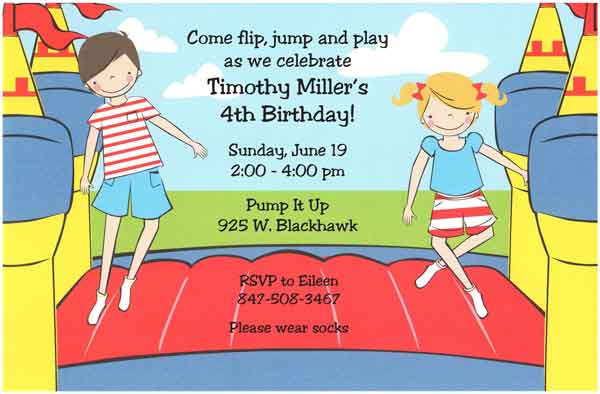 twins party invitations wording kids birthday party