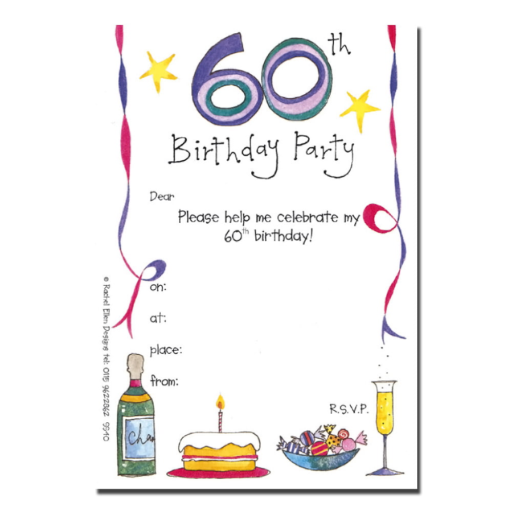 cute invitations for 60th birthday party