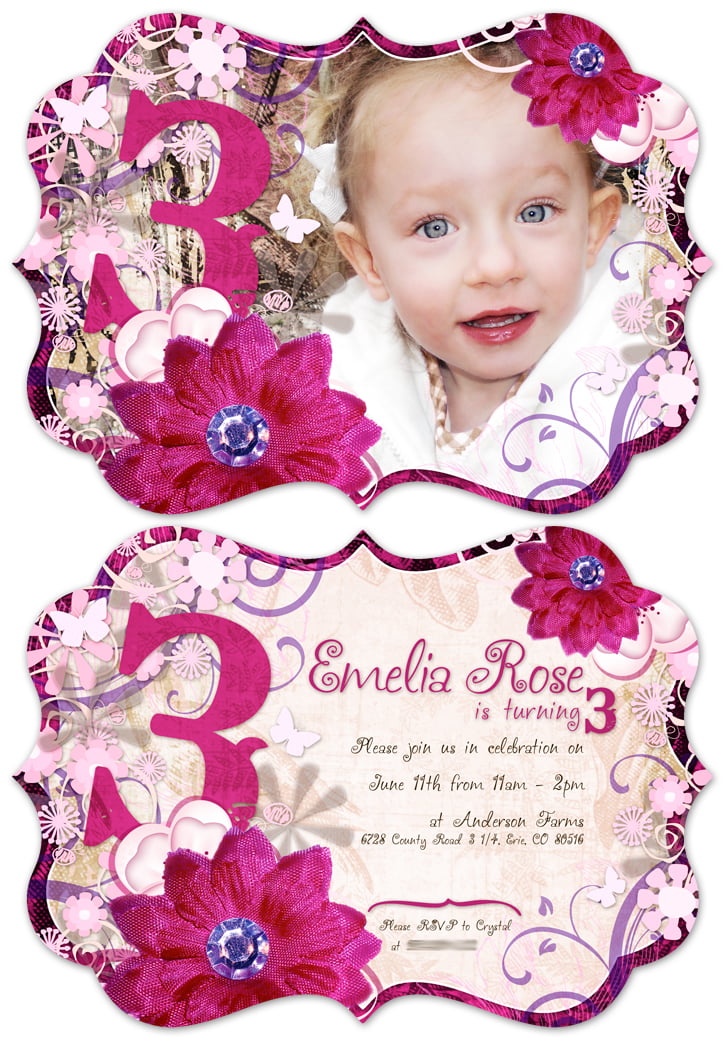 awesome 3 year old birthday invitations