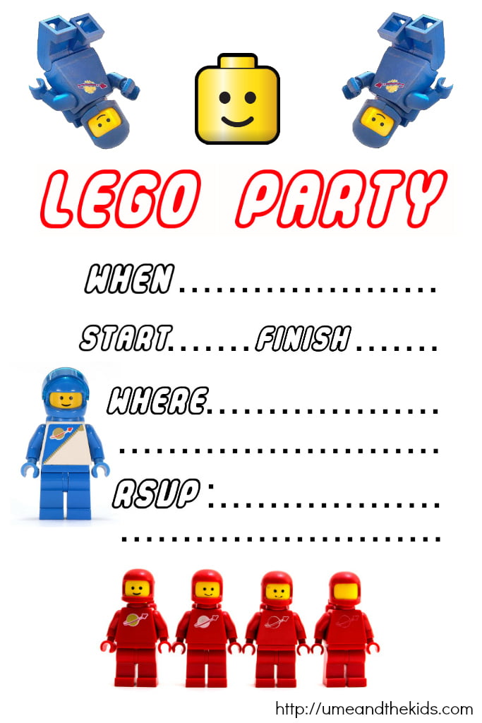 FREE Printable Lego Birthday Party Invitations Printable Free 