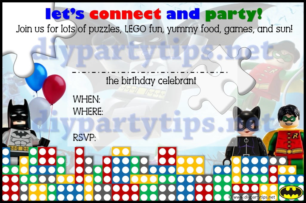llego birthday invitations printable free templates