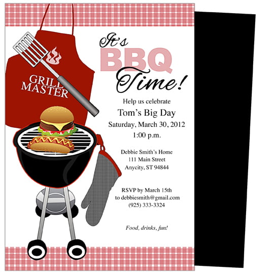 summer barbeque free birthday party invitations printable