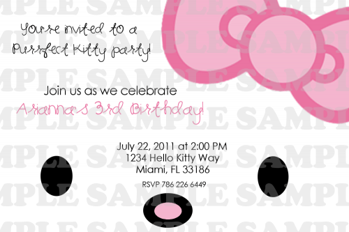full picture hello kitty printable birthday invitations