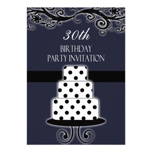 cake free 30th birthday invitations templates