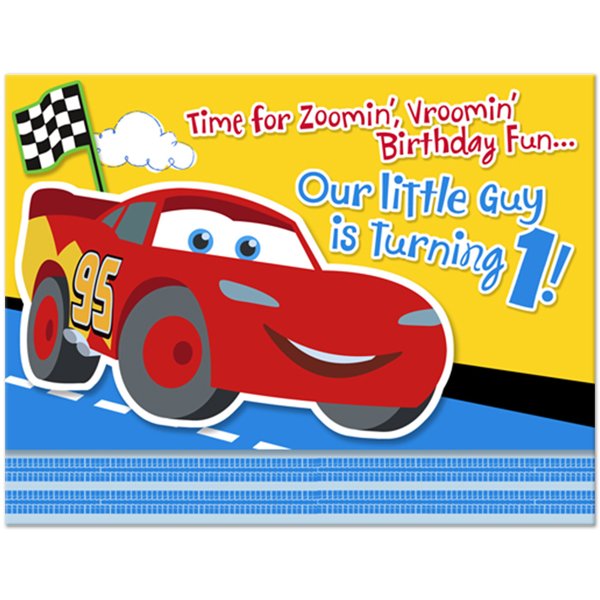 cars invitations for 1st birthday party