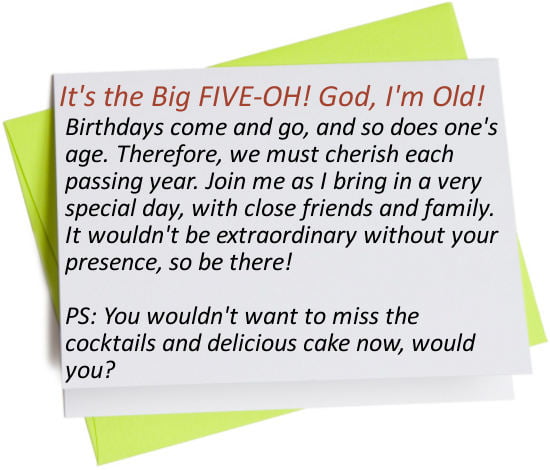 Funny 50th Birthday Invitations Wording Ideas | Download Hundreds FREE  PRINTABLE Birthday Invitation Templates
