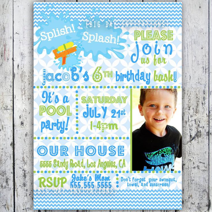 boys print birthday invitations at home
