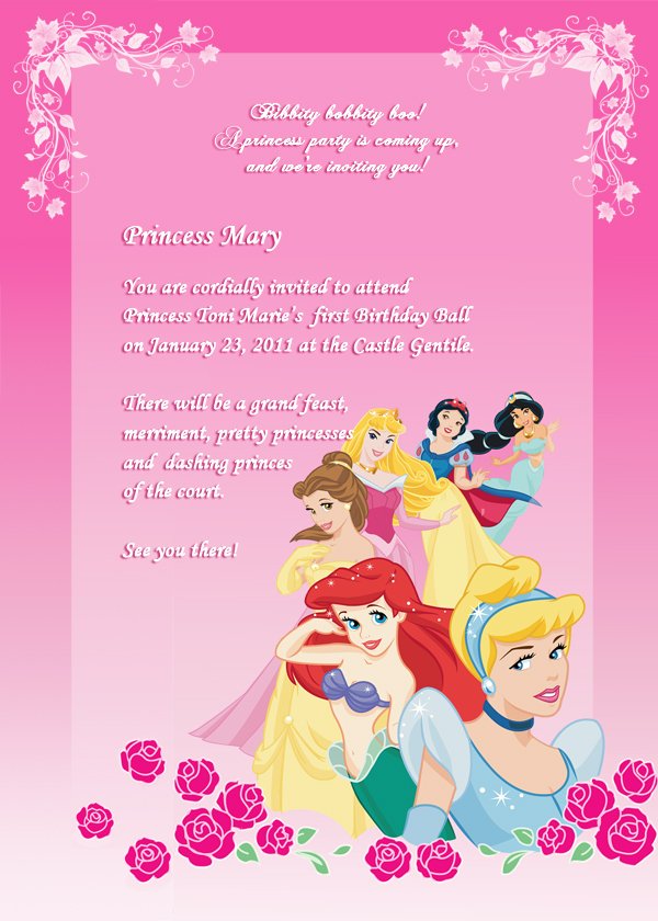 princess free birthday invitations templates printable