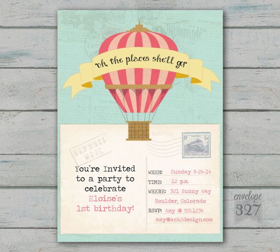 parachute wording for a birthday invitations