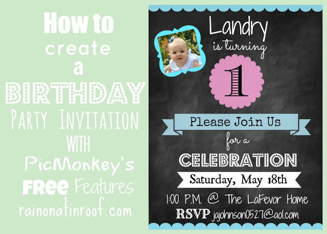 tutorial how to design birthday invitations