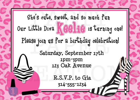 heels free printable zebra print birthday invitations