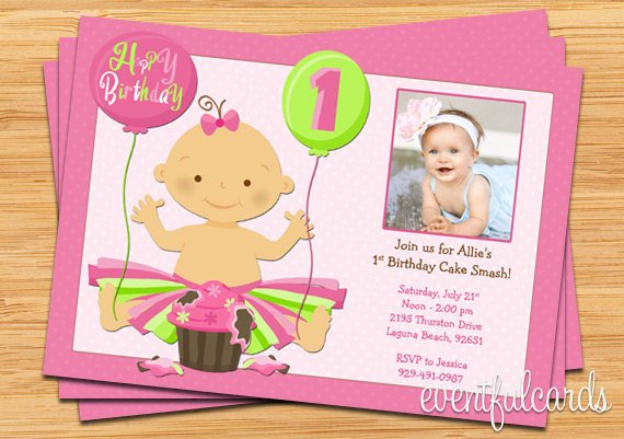 baby free printable 1st birthday party invitations