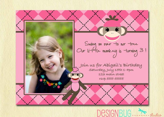 girl 3 years old birthday invitations wording