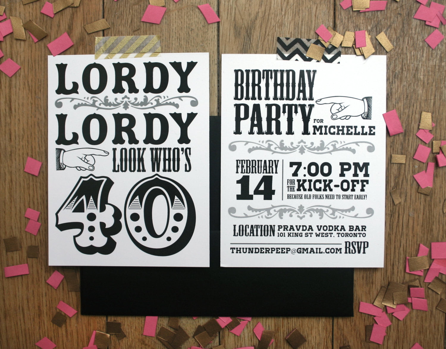 elegant 40th birthday party invitations templates