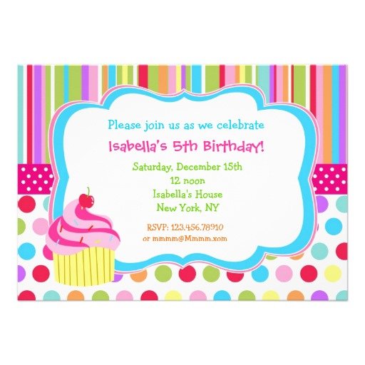 cupcakes free birthday card invitations templates