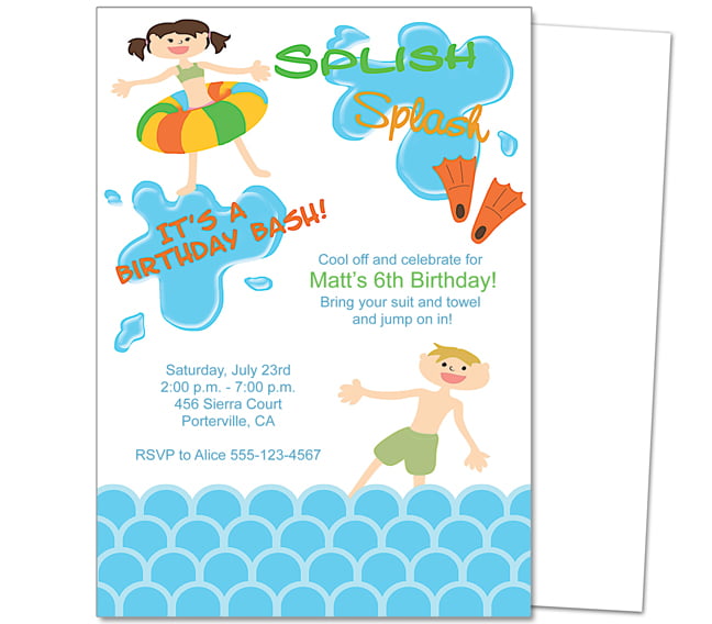 kids free printable birthday party invitations templates