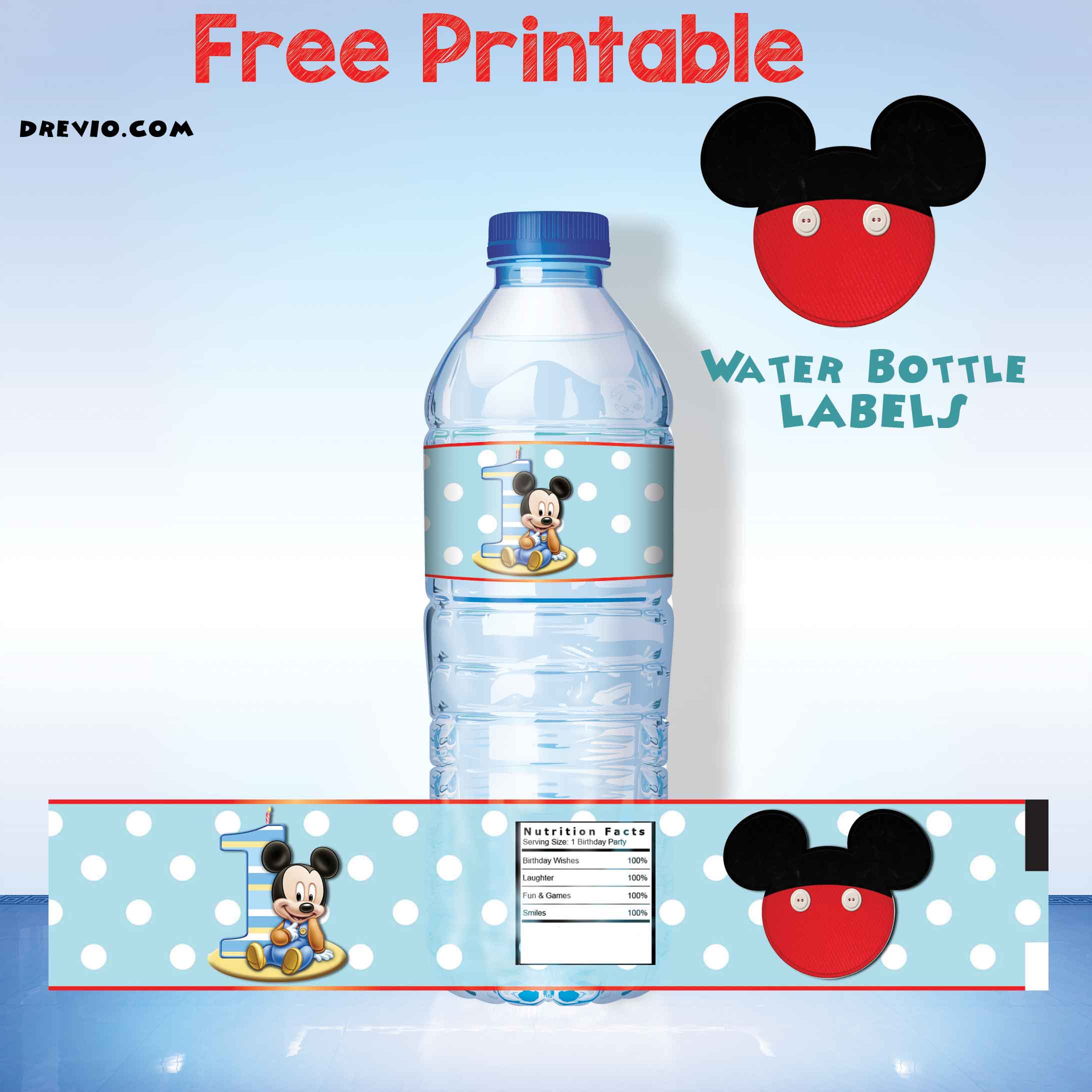 Free Printable Cocomelon water bottle labels