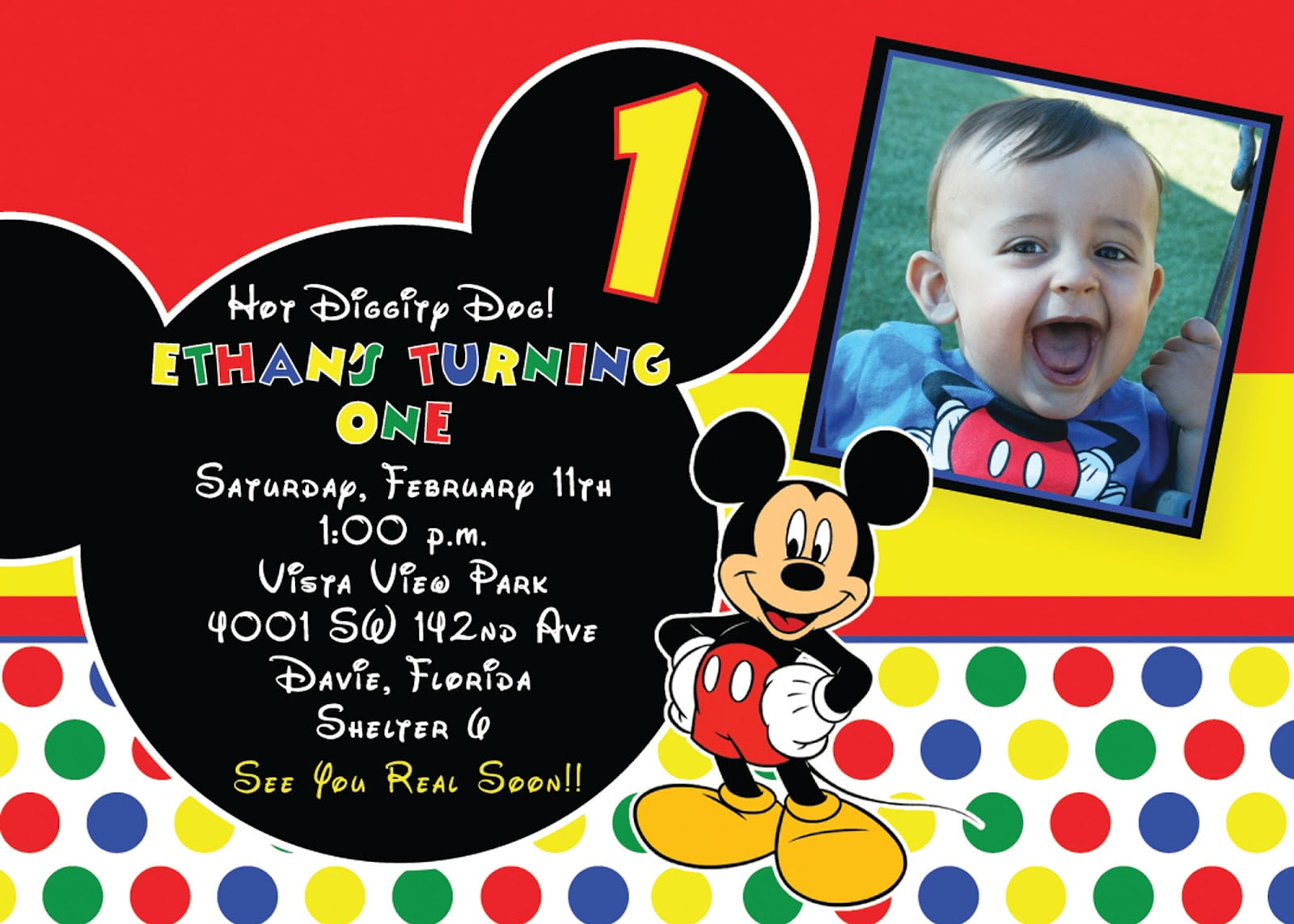 Mickey Mouse Invitations Sample 3