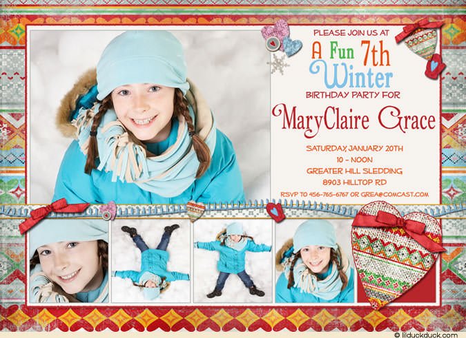 pictures 7th birthday invitations wording