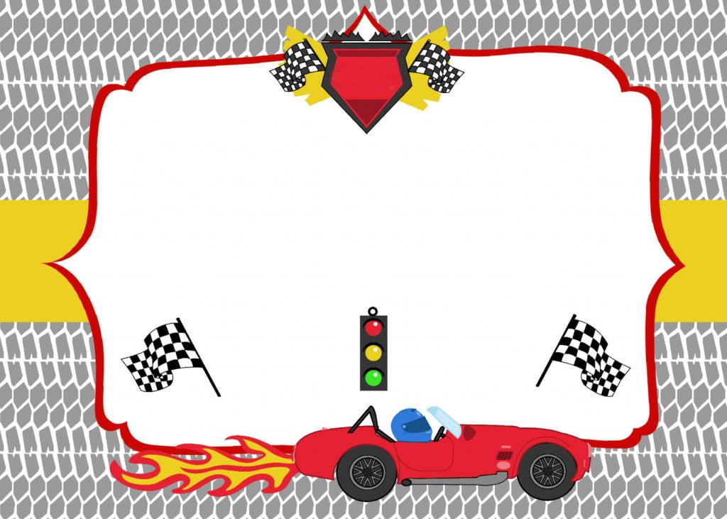 FREE Printable Race Car Birthday Party Invitations - Updated! – FREE