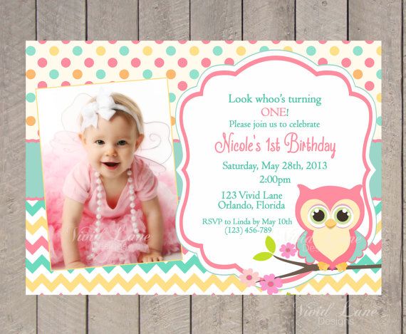 olw 1st birthday invitations for girls