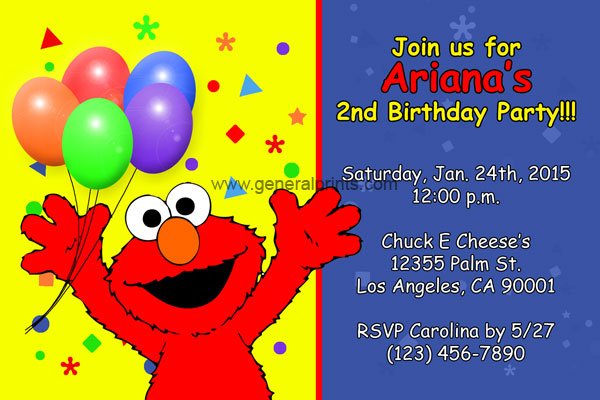 balloons free printable elmo birthday invitations