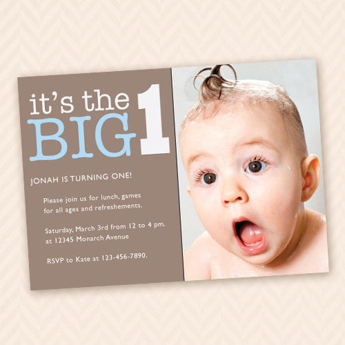 Free Printable 1st Birthday Party Invitations Boy Template