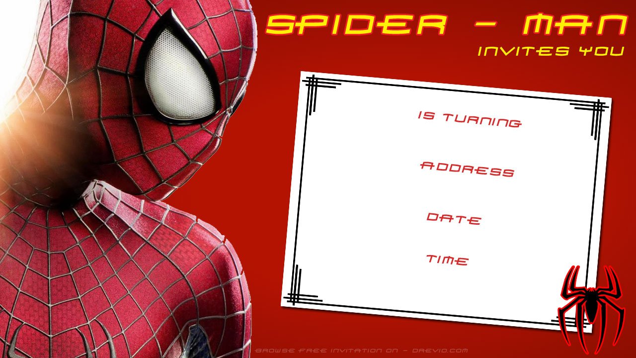 Free Printable Blank Spiderman Birthday Invitation | Download Hundreds FREE PRINTABLE  Birthday Invitation Templates