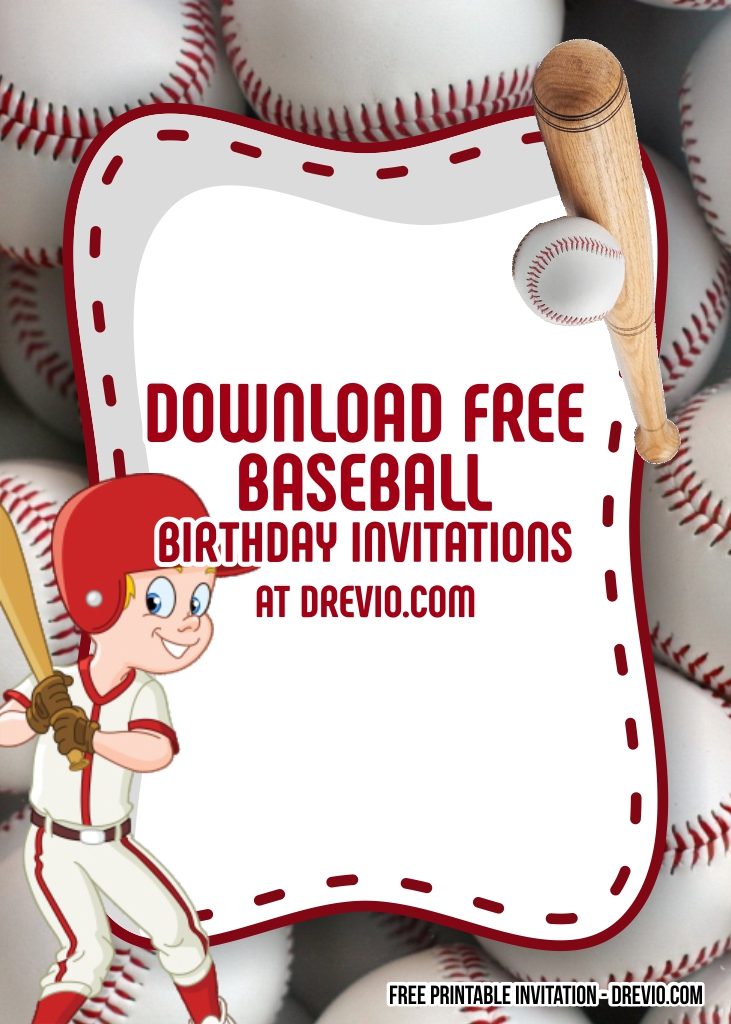 Free Baseball Ticket Invitation Template from www.drevio.com
