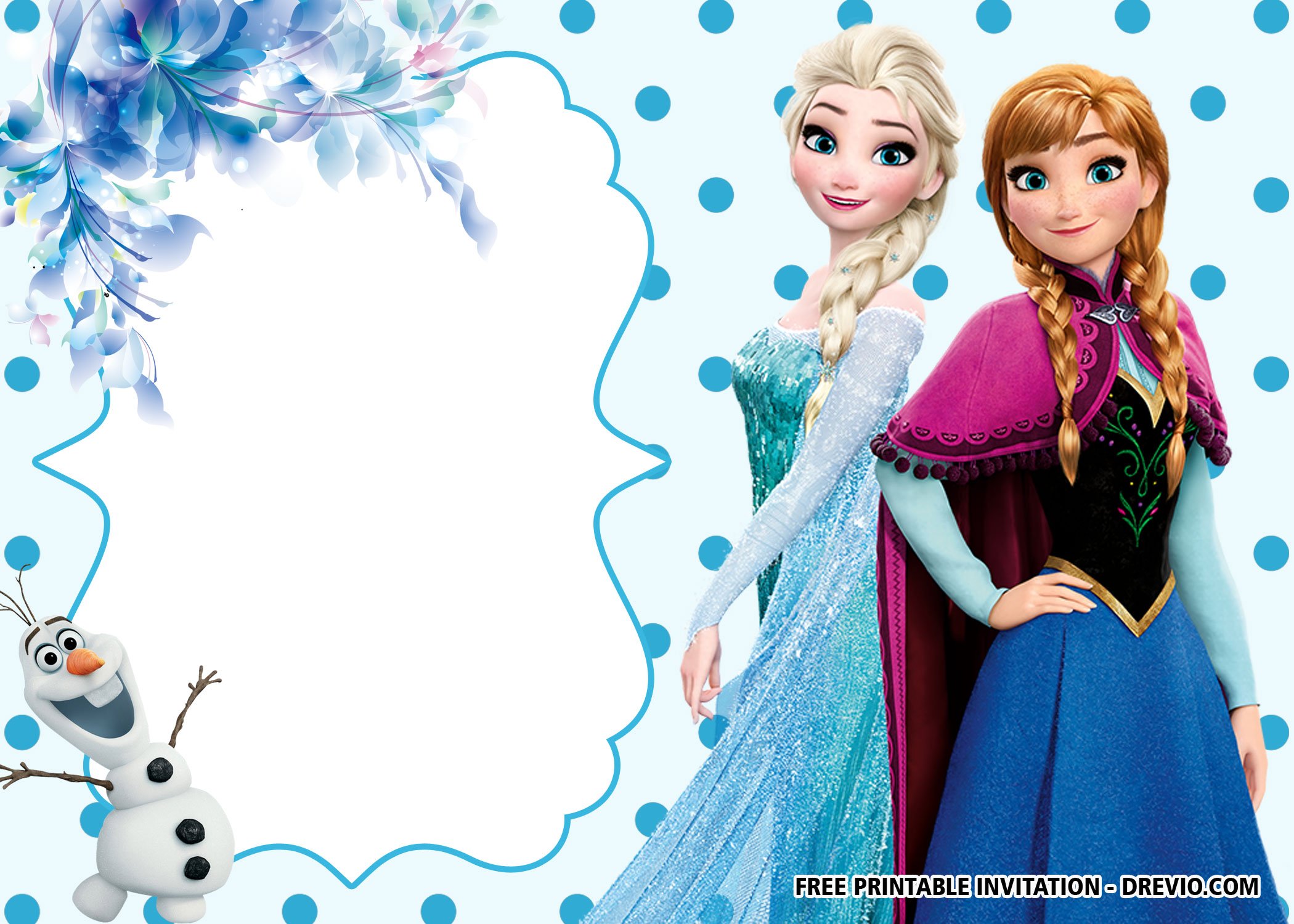 Free Printable Frozen Anna And Elsa Invitation Templates Download Hundreds Free Printable Birthday Invitation Templates