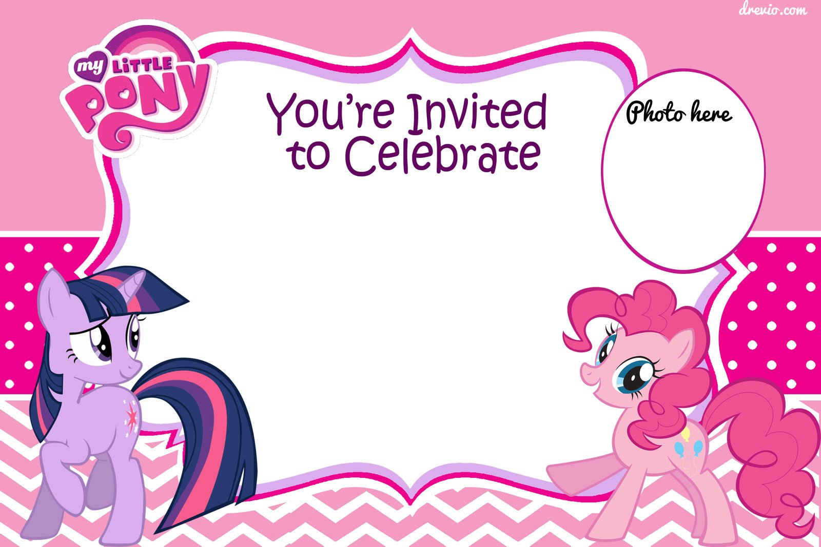 (UPDATED) Free Printable My Little Pony Birthday Invitations Download