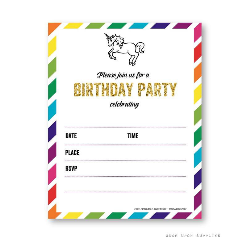 Free Birthday Invitation Printables 4