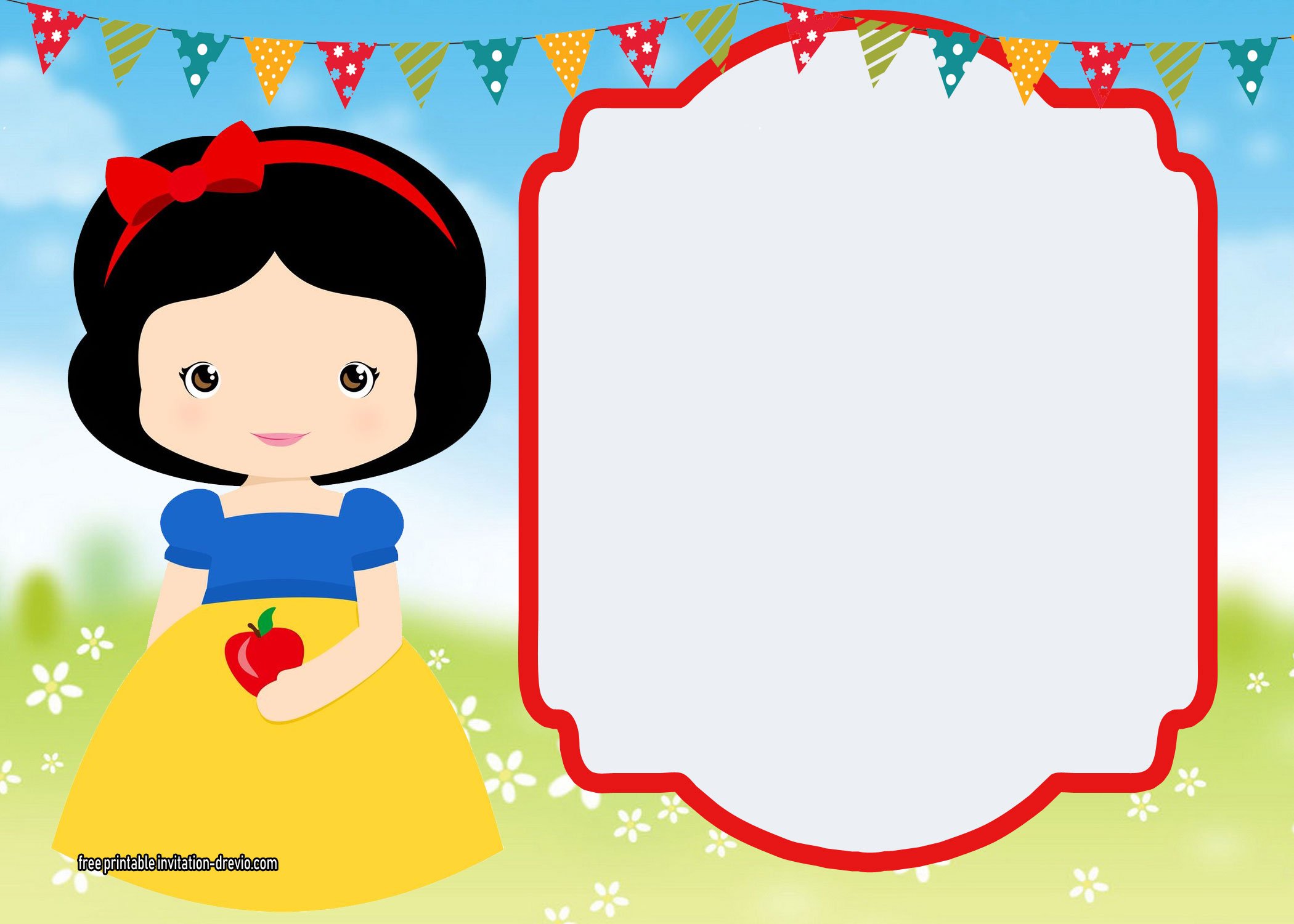 FREE Printable Snow White Invitations Complete Edition FREE