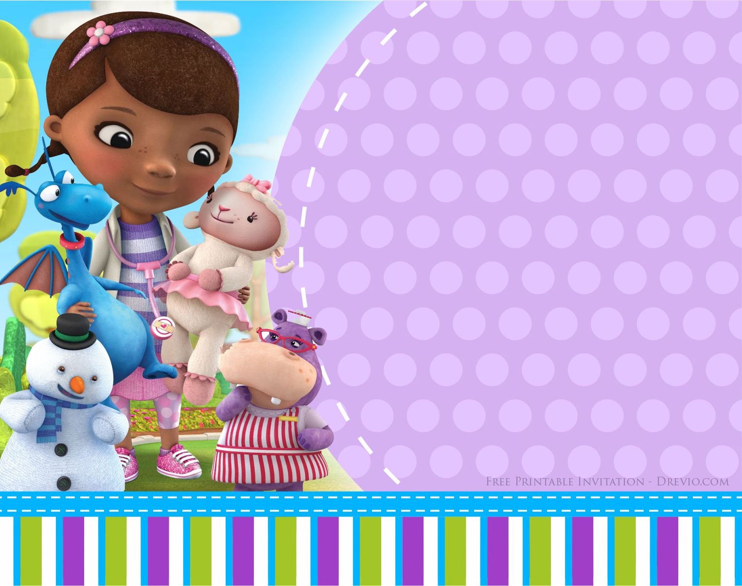 Doc Mcstuffins Birthday Invitation Templates Download