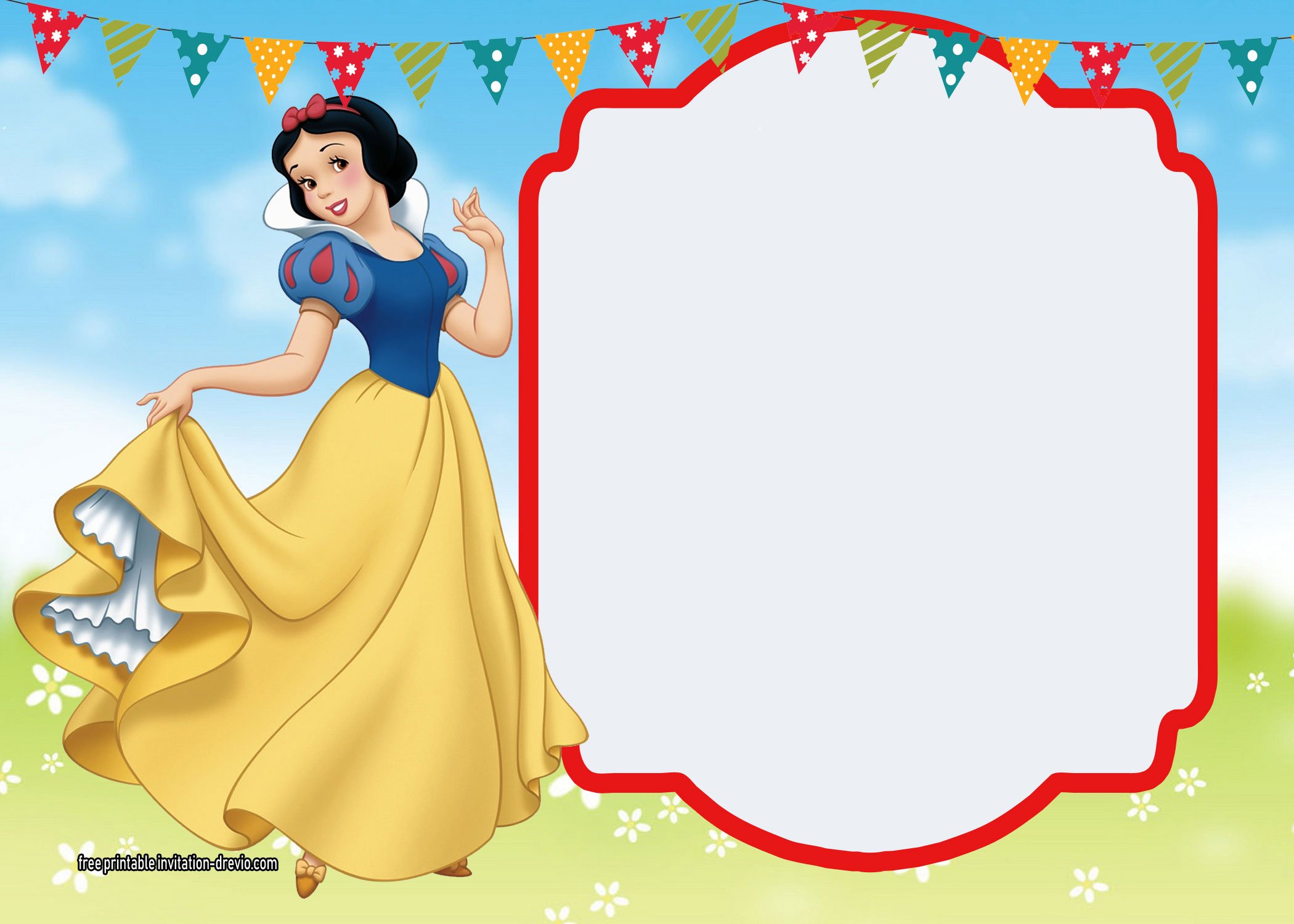 FREE Printable Snow White Invitations Complete Edition Download