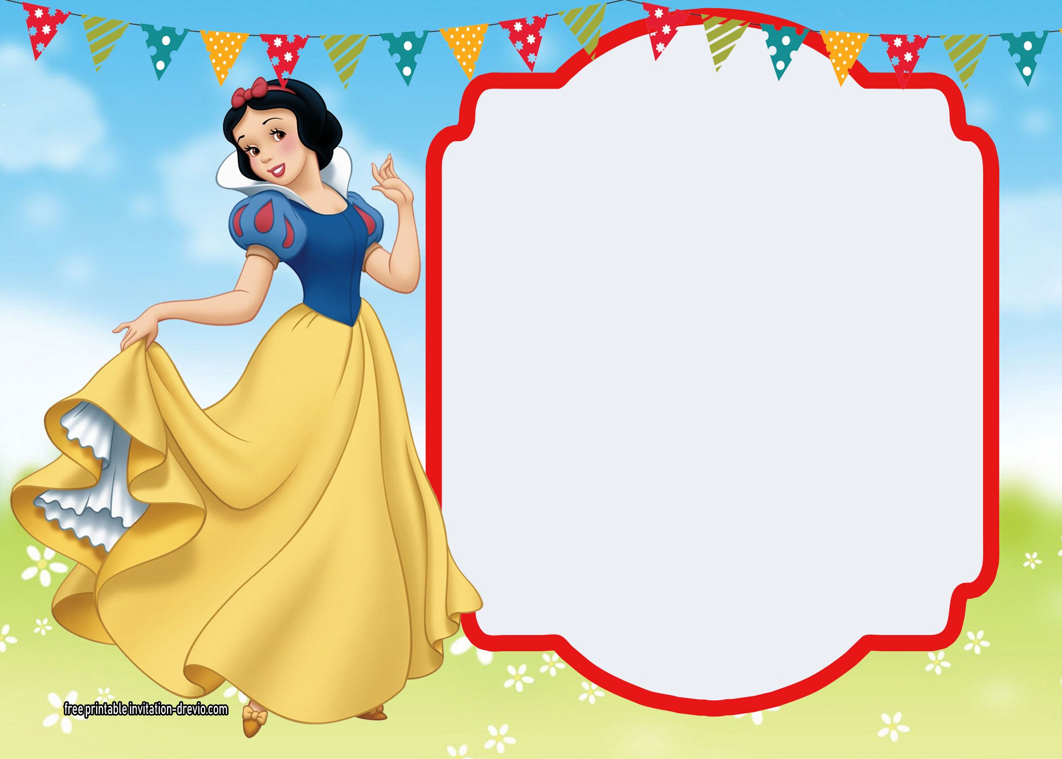 Snow White Invitations Templates Free