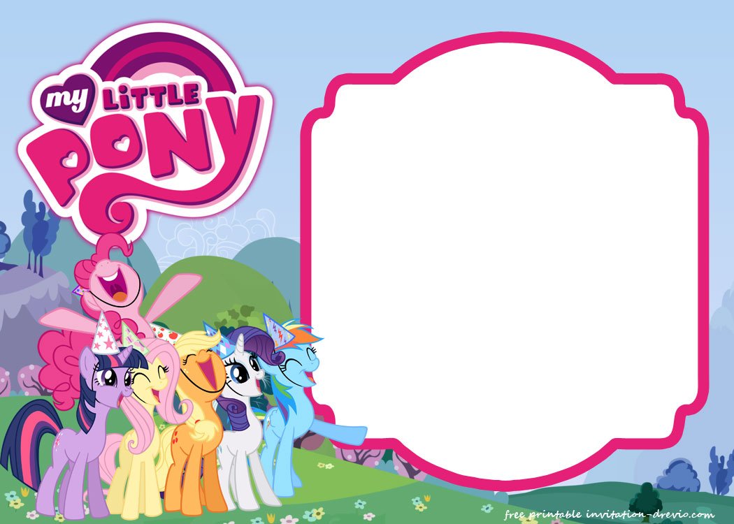 My Little Pony Birthday Invitation Template Equestria Edition Download Hundreds Free Printable Birthday Invitation Templates