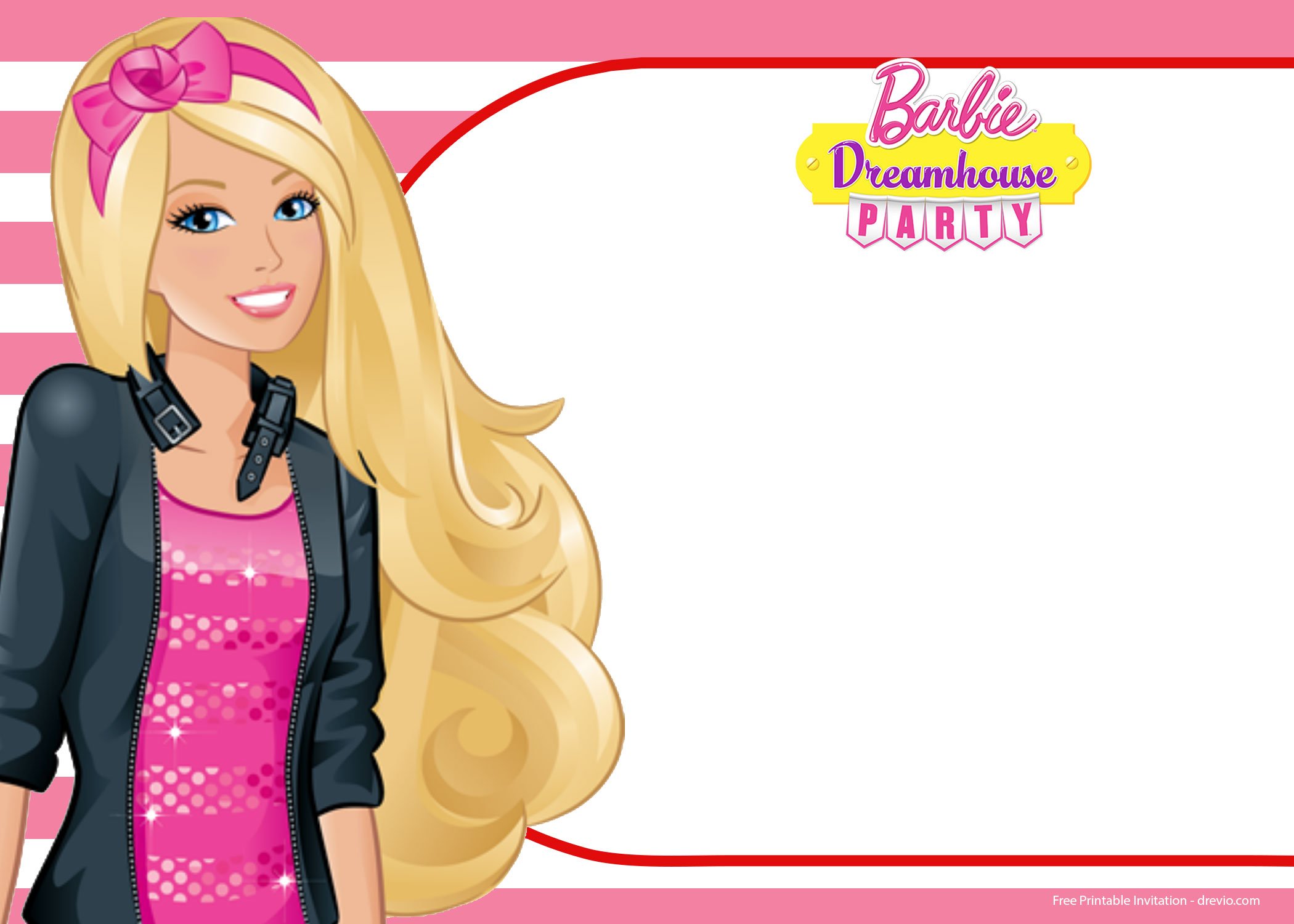 Free Barbie Birthday Invitation Templates Download Hundreds Free Printable Birthday Invitation Templates