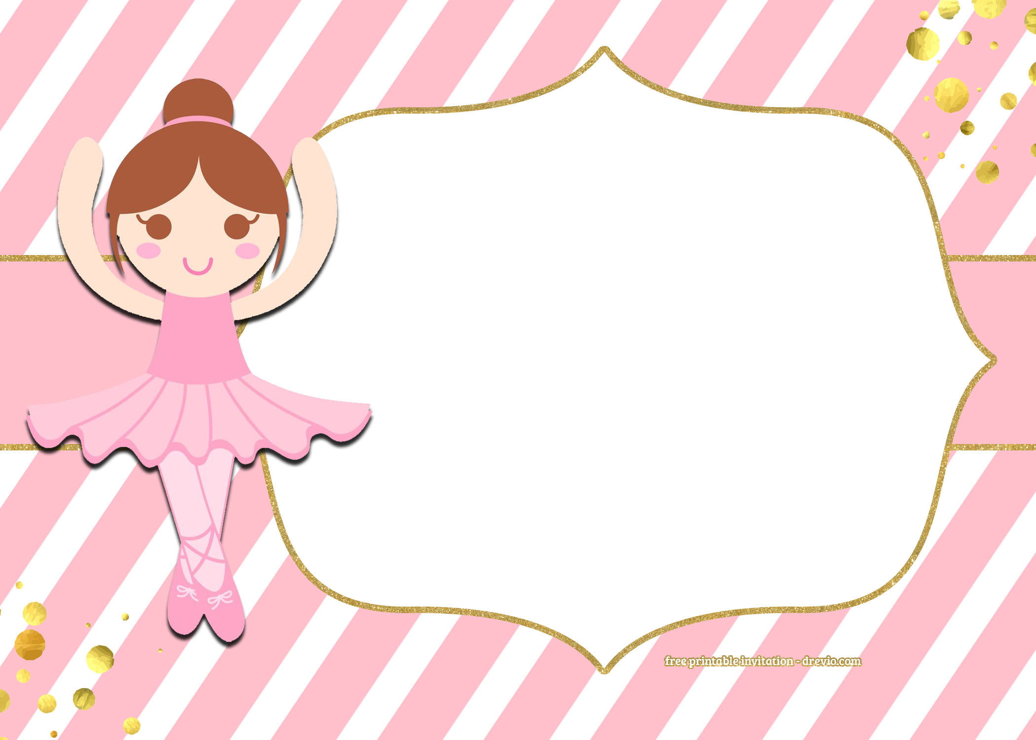 free-golden-ballerina-birthday-invitation-templates-drevio