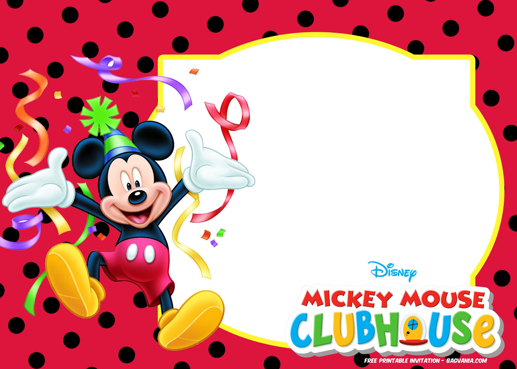 FREE Mickey Mouse Summer Birthday Invitations FREE PRINTABLE Birthday