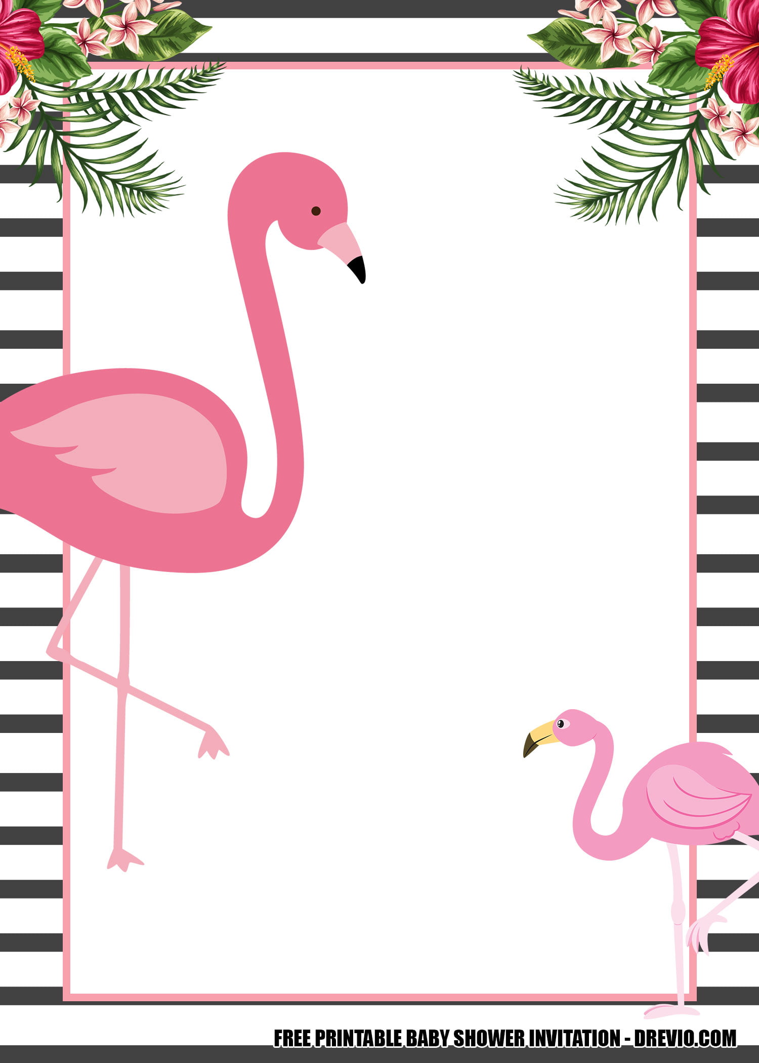 free-printable-flamingo-birthday-party-kits-templates-in-2021