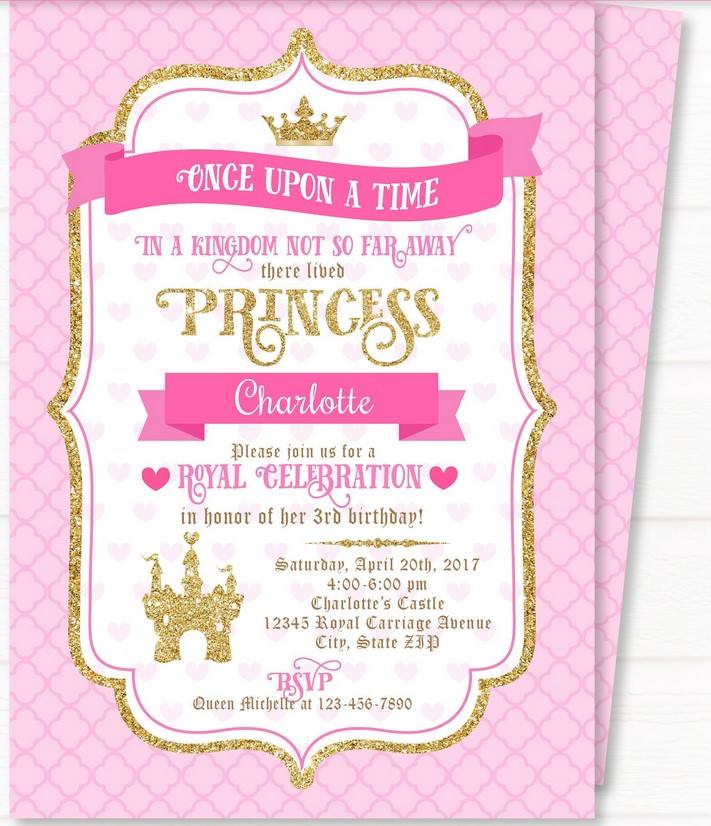 Free Printable Royal Princess Party Invitation Templates Download Hundreds Free Printable Birthday Invitation Templates