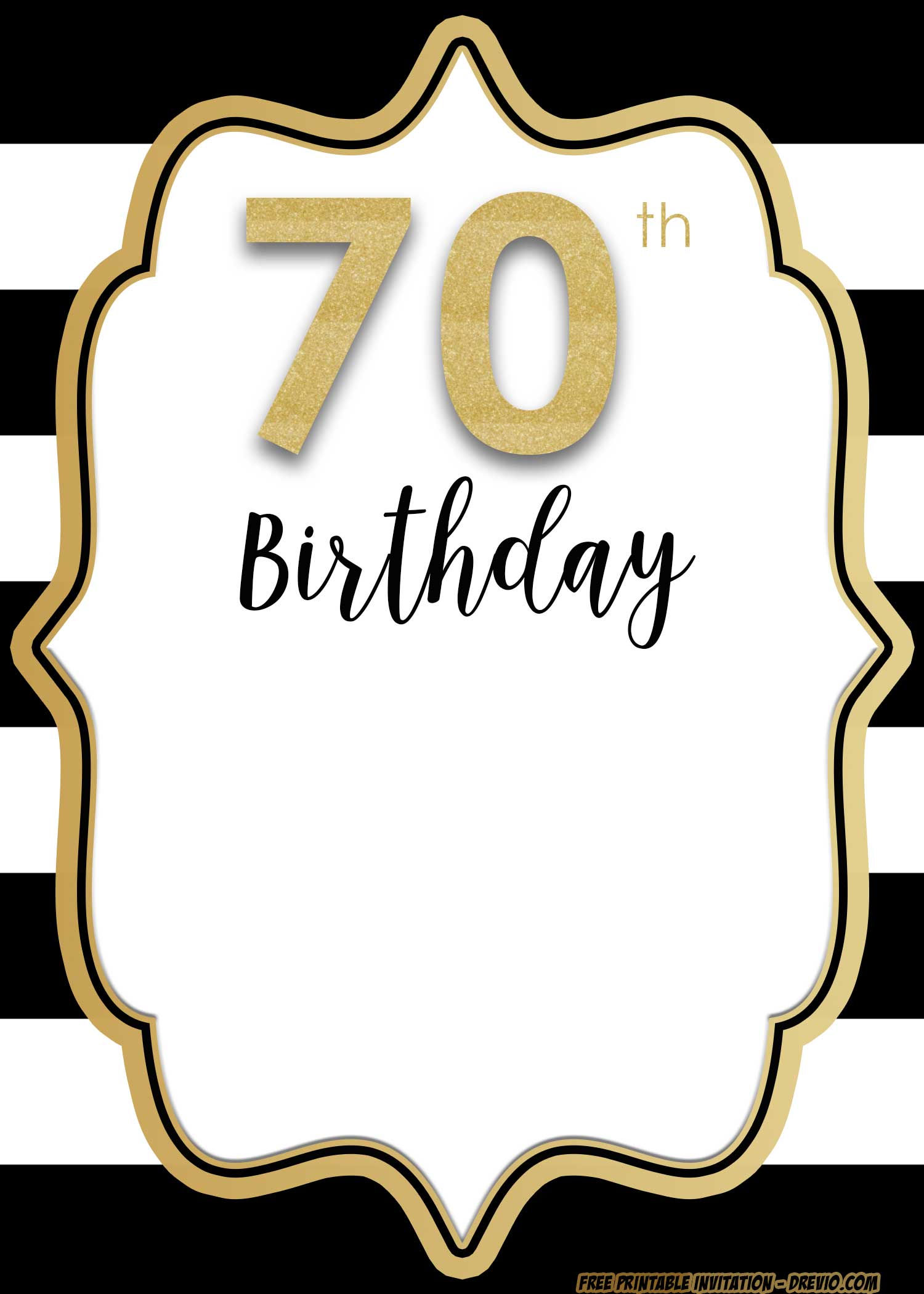 80th Birthday Party Invitations Templates Free Download