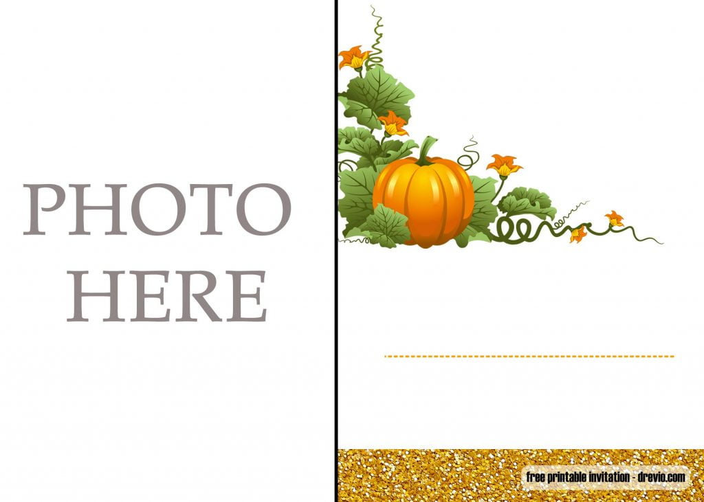 FREE Printable Pumpkin Invitation for 1st Birthday Party Download