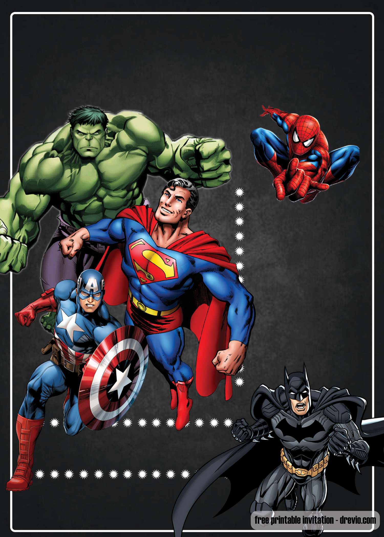 free-printable-chalkboard-superhero-invitation-template-free