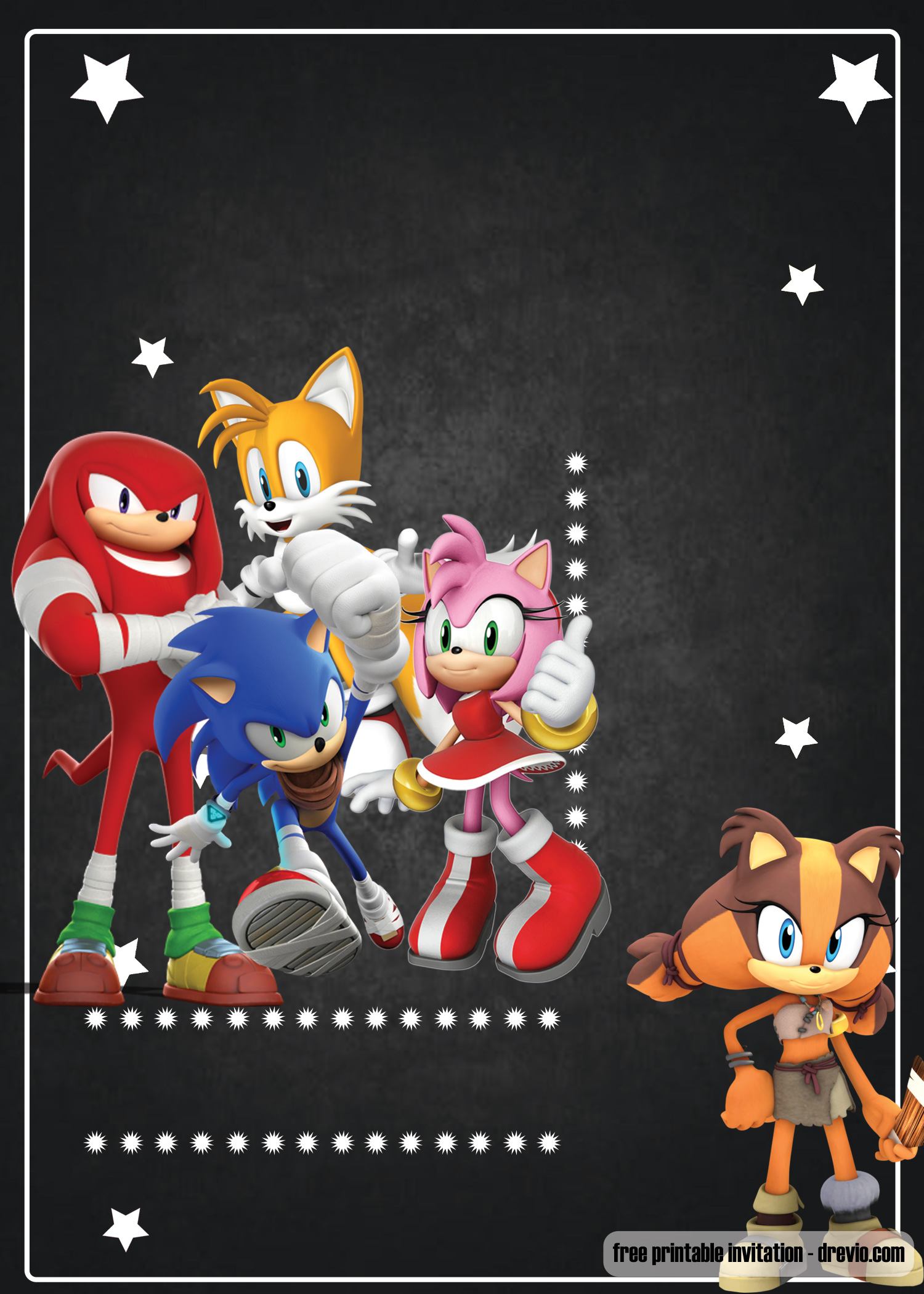 sonic-the-hedgehog-invitation-template