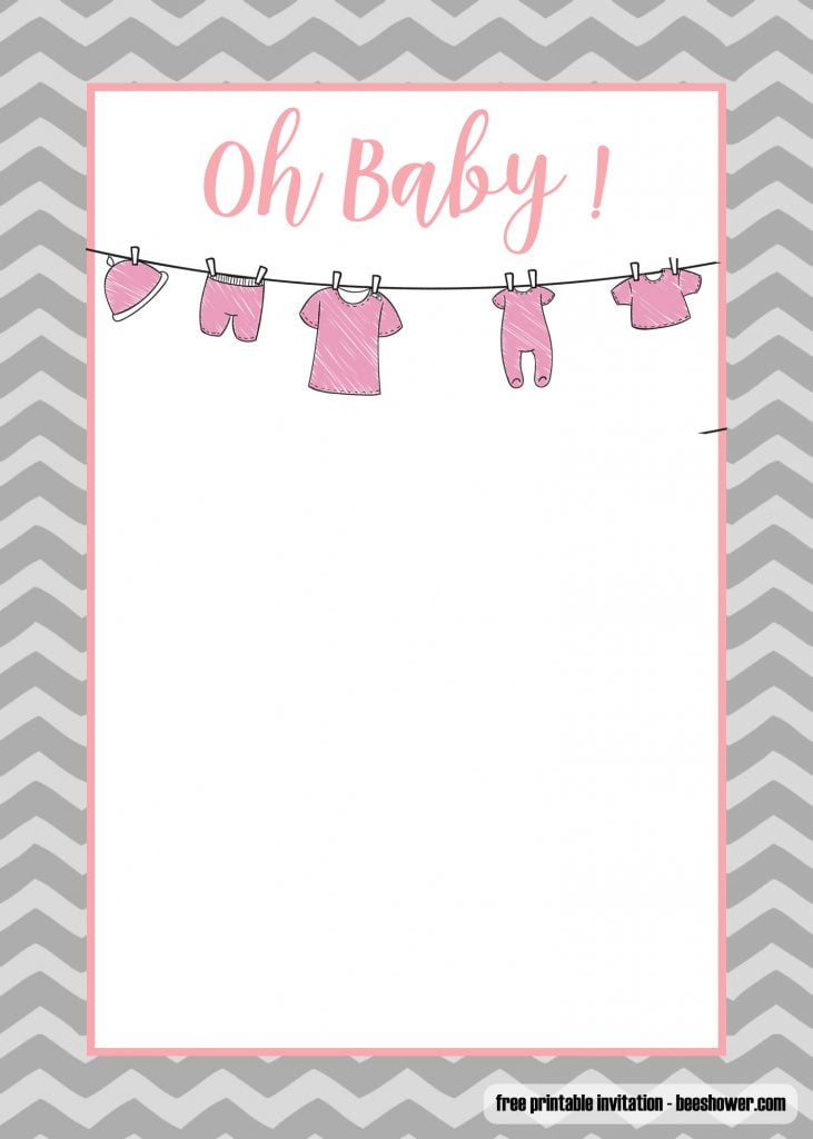 FREE Printable Onesie Baby Shower Invitations Templates ...