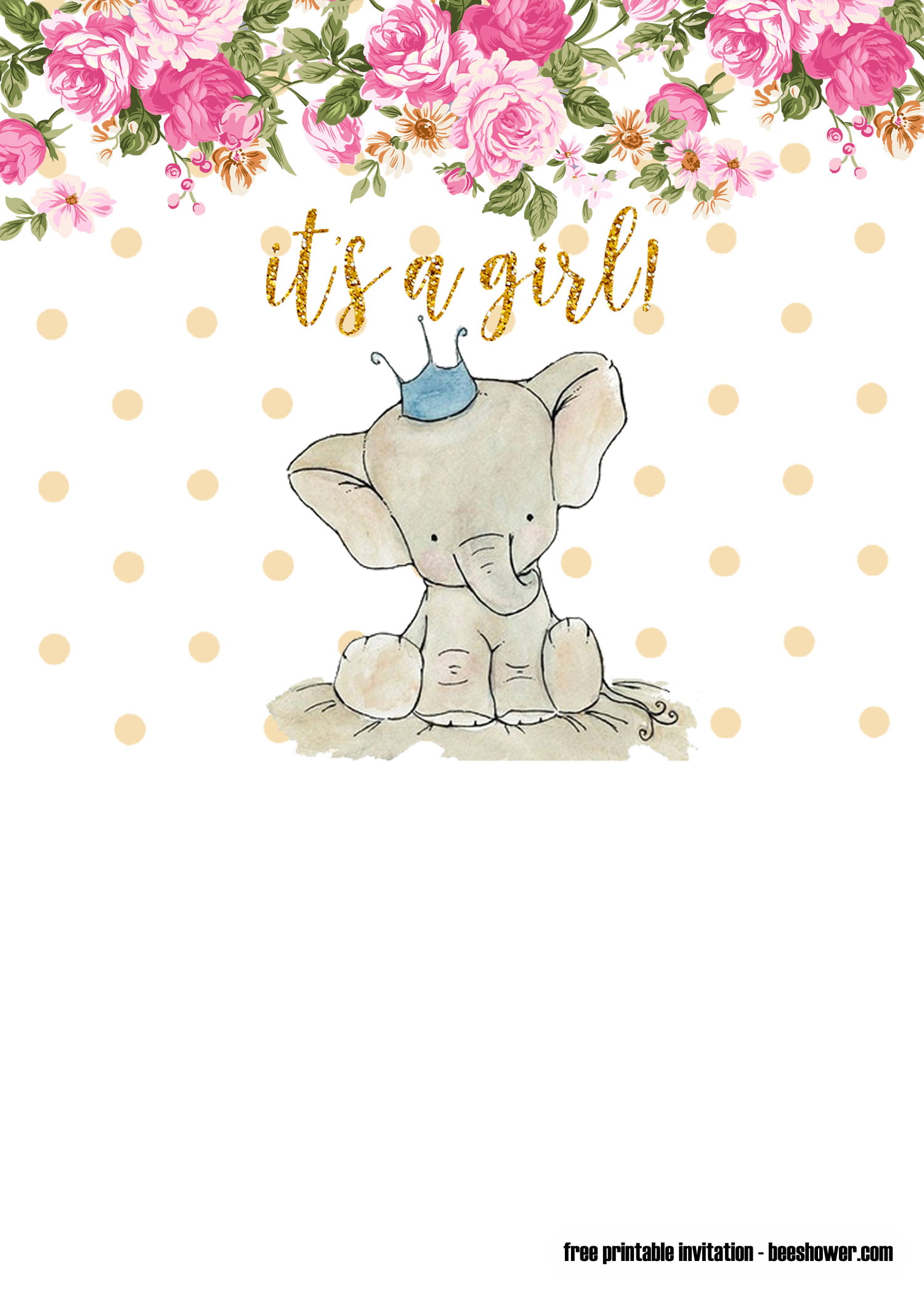 free-printable-cute-baby-elephant-baby-shower-invitation-templates