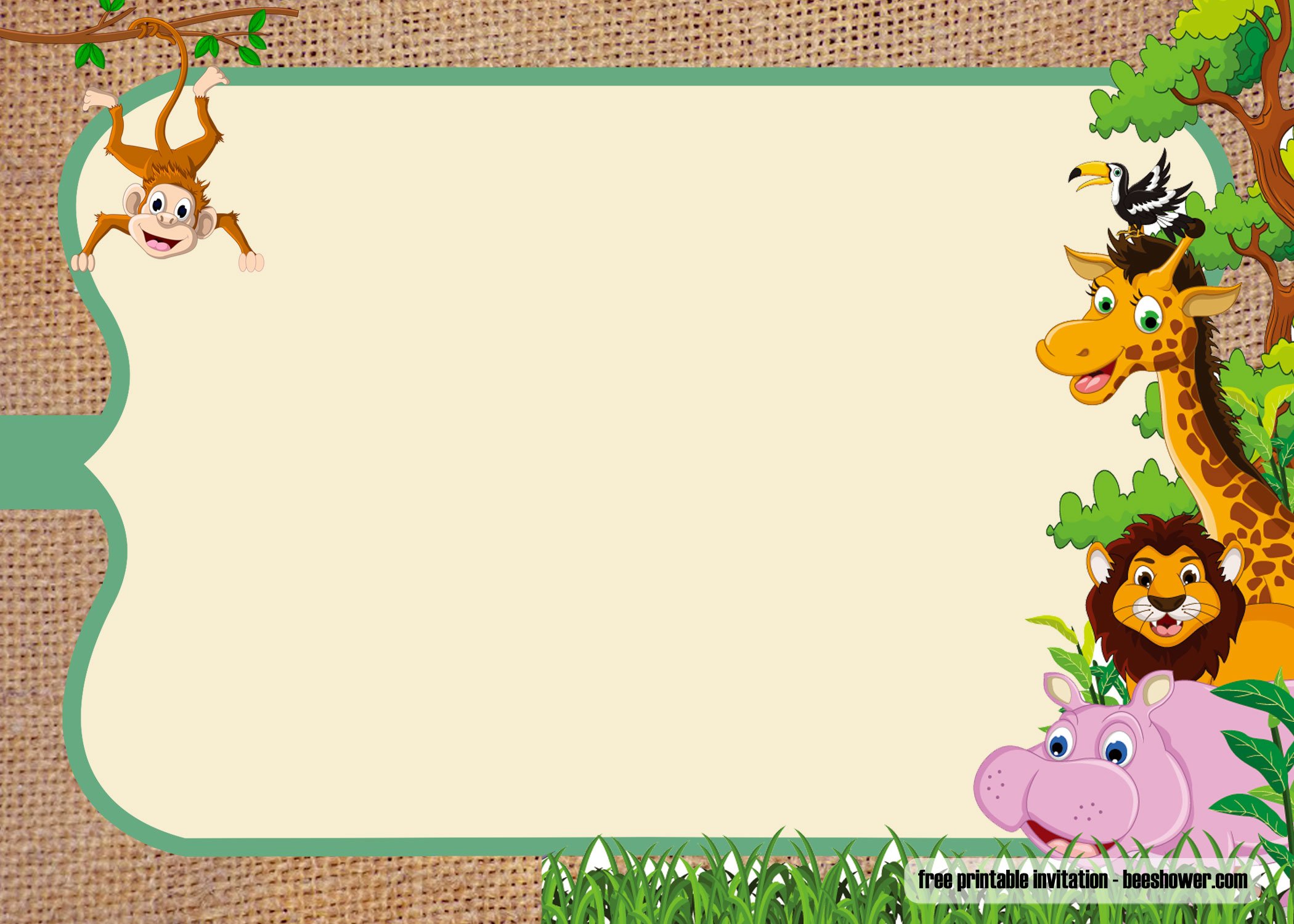 safari invitation background